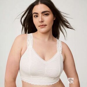 Torrid Ivory Lace 2 Way Bralette Sz 2X